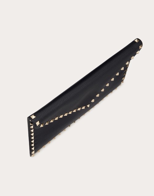 Red Valentino POUCH ROCKSTUD IN VITELLO GRANATO Promozione Limitata