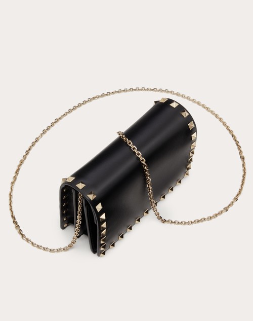 Red Valentino POUCH CON CATENA ROCKSTUD IN VITELLO Shopping Online