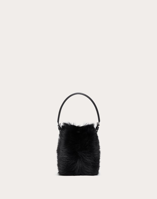 Red Valentino MINI BORSA A SECCHIELLO VLOGO SIGNATURE IN MONTONE Prezzo Ridotto