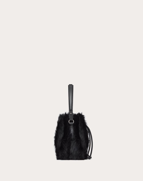 Red Valentino MINI BORSA A SECCHIELLO VLOGO SIGNATURE IN MONTONE Prezzo Ridotto