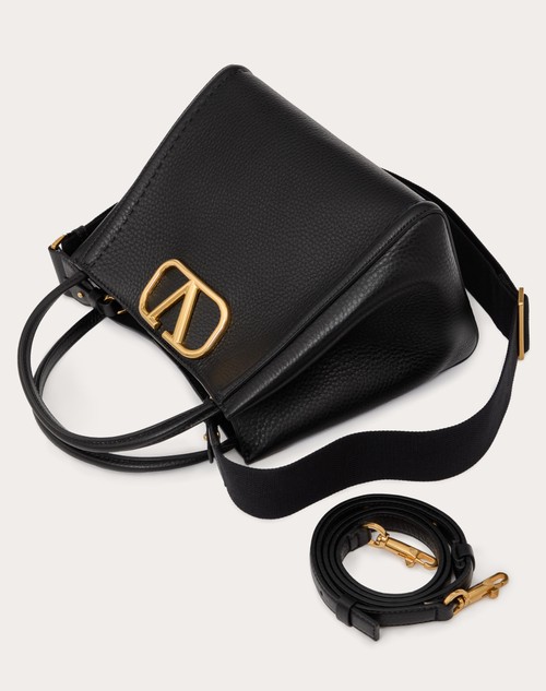 Red Valentino BORSA A MANO MEDIA VALENTINO GARAVANI ALLTIME IN VITELLO GRANATO Saldi Di Fabbrica