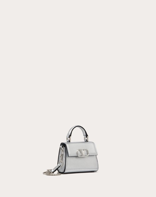 Red Valentino BORSA A MANO MICRO VSLING IN VITELLO GRANATO METALLIZZATO Acquista Ora