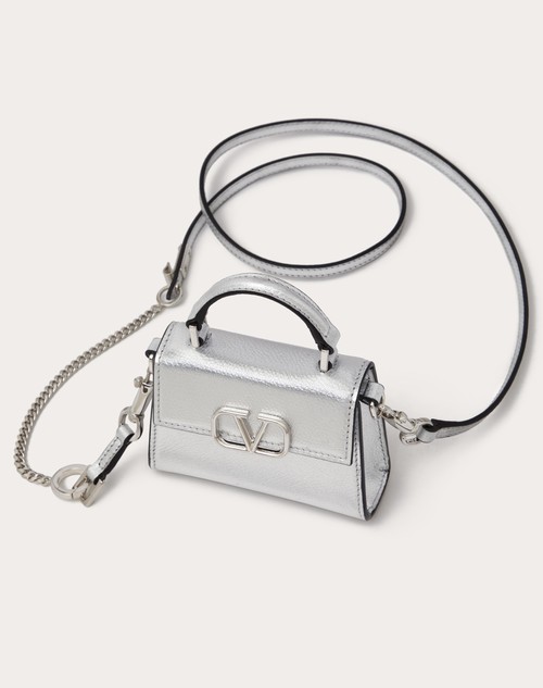 Red Valentino BORSA A MANO MICRO VSLING IN VITELLO GRANATO METALLIZZATO Acquista Ora
