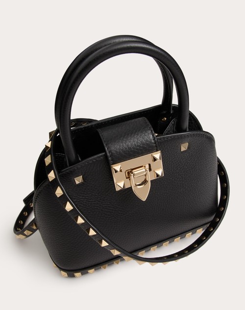 Red Valentino BORSA PICCOLA A MANO VALENTINO GARAVANI ROCKSTUD IN VITELLO GRANATO Affare Del Giorno
