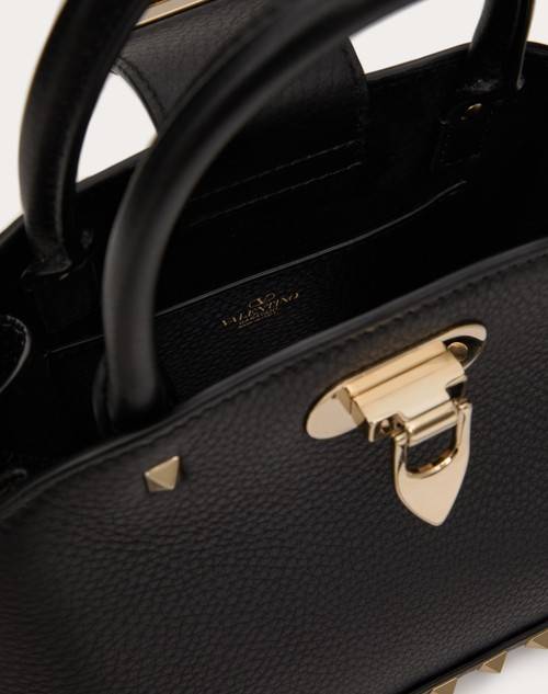 Red Valentino BORSA PICCOLA A MANO VALENTINO GARAVANI ROCKSTUD IN VITELLO GRANATO Affare Del Giorno