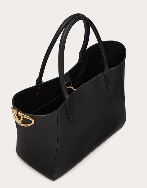 Red Valentino BORSA SHOPPING VLOGO SIDE IN VITELLO NAPPATO Convenienza