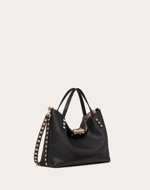 Red Valentino BORSA PICCOLA ROCKSTUD IN VITELLO GRANATO CON FODERA A CONTRASTO Online