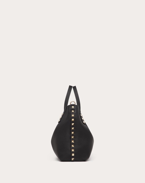 Red Valentino BORSA PICCOLA ROCKSTUD IN VITELLO GRANATO CON FODERA A CONTRASTO Online