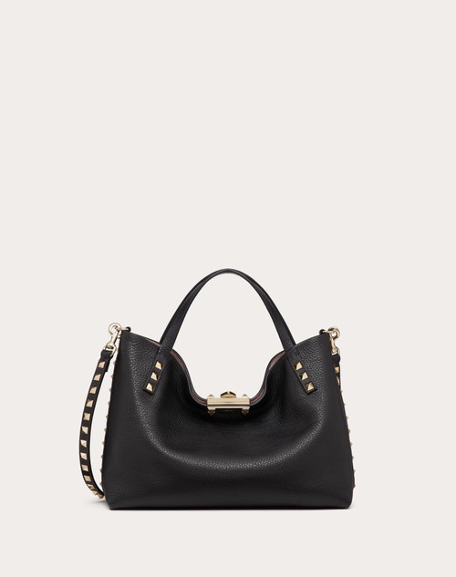 Red Valentino BORSA PICCOLA ROCKSTUD IN VITELLO GRANATO CON FODERA A CONTRASTO Outlet