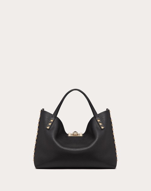 Red Valentino BORSA PICCOLA ROCKSTUD IN VITELLO GRANATO CON FODERA A CONTRASTO Outlet