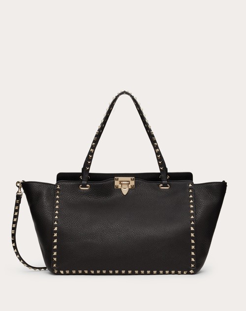 Red Valentino BORSA MEDIA ROCKSTUD IN VITELLO GRANATO In Vendita