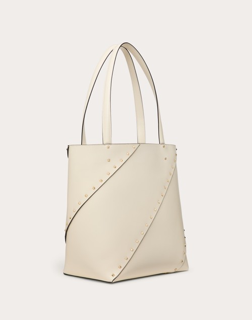Red Valentino BORSA SHOPPING VALENTINO GARAVANI VALENTINO GARAVANI ROCKSTUD WISPY IN VITELLO Vendita Calda