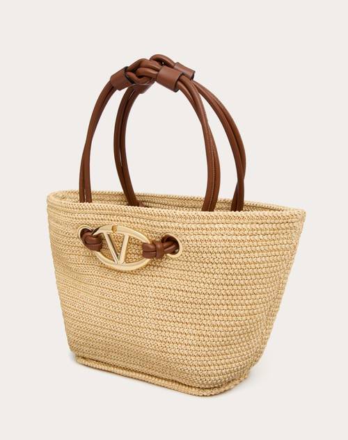 Red Valentino BORSA SHOPPING PICCOLA VALENTINO GARAVANI ESCAPE IN RAFIA Vendite Flash