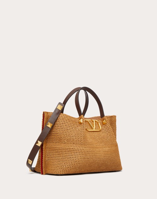Red Valentino BORSA SHOPPING MEDIA IN RAFIA SINTETICA Negozio