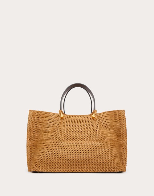 Red Valentino BORSA SHOPPING MEDIA IN RAFIA SINTETICA Negozio