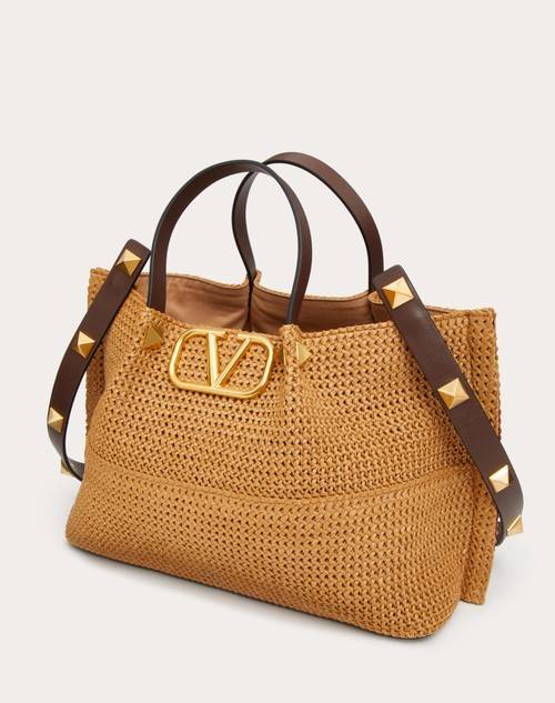 Red Valentino BORSA SHOPPING MEDIA IN RAFIA SINTETICA Negozio