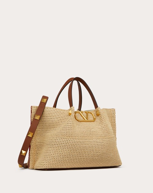 Red Valentino BORSA SHOPPING MEDIA IN RAFIA SINTETICA Limitato a 3 giorni