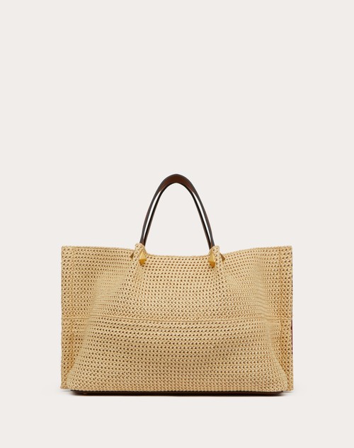 Red Valentino BORSA SHOPPING MEDIA IN RAFIA SINTETICA Limitato a 3 giorni