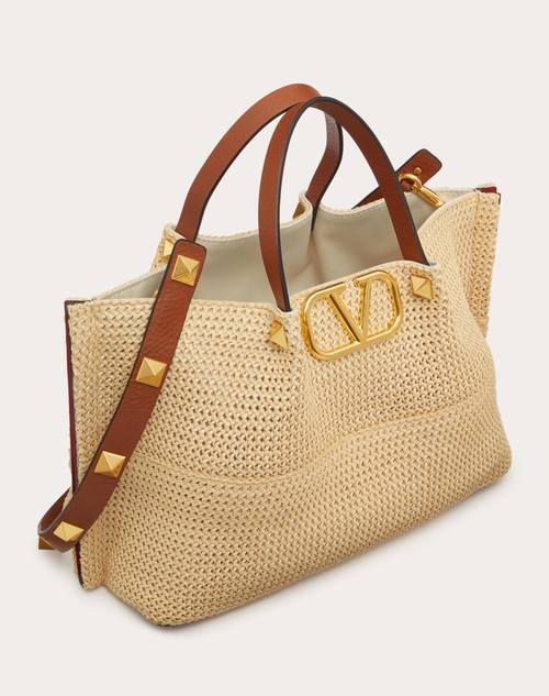 Red Valentino BORSA SHOPPING MEDIA IN RAFIA SINTETICA Limitato a 3 giorni