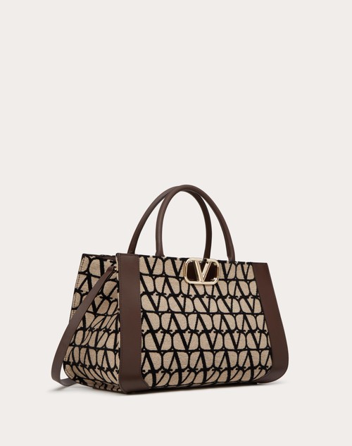 Red Valentino BORSA MEDIA A MANO VLOGO SIGNATURE TOILE ICONOGRAPHE Nuovo