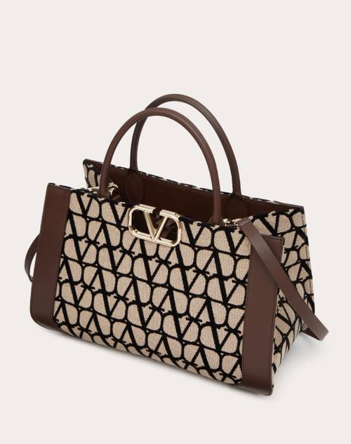 Red Valentino BORSA MEDIA A MANO VLOGO SIGNATURE TOILE ICONOGRAPHE Nuovo