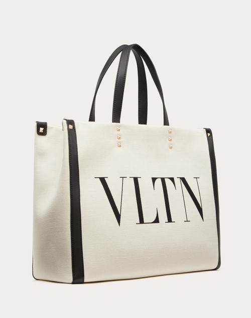 Red Valentino BORSA SHOPPING PICCOLA IN CANVAS CON STAMPA VLTN Qualità