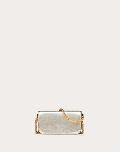 Red Valentino BORSA PICCOLA A SPALLA VALENTINO GARAVANI LOCÒ IN VITELLO METALLIZZATO Soddisfazione Garantita