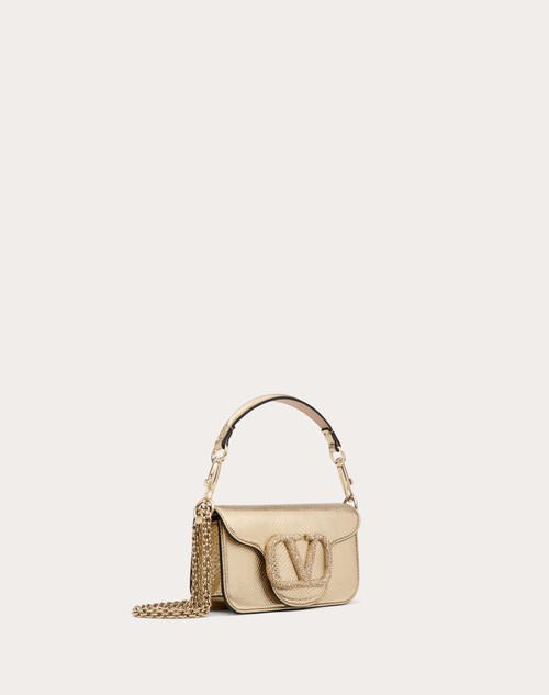 Red Valentino BORSA PICCOLA A SPALLA VALENTINO GARAVANI VALENTINO GARAVANI LOCÒ IN KARUNG METALLIZZATO Acquista Ora