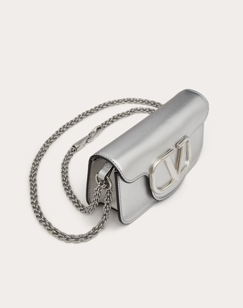 Red Valentino BORSA PICCOLA A SPALLA VALENTINO GARAVANI LOCÒ IN VITELLO METALLIZZATO Convenienza