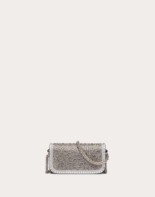 Red Valentino BORSA PICCOLA A SPALLA VALENTINO GARAVANI LOCÒ CON STRASS Saldi