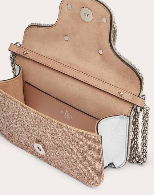 Red Valentino BORSA PICCOLA A SPALLA VALENTINO GARAVANI LOCÒ RICAMATA Vendita Economica