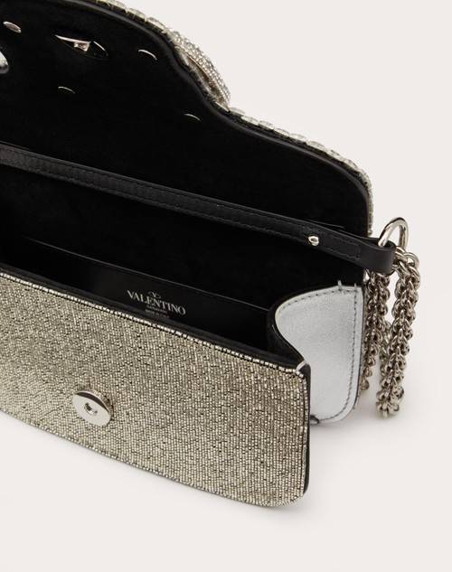 Red Valentino BORSA PICCOLA A SPALLA VALENTINO GARAVANI LOCÒ RICAMATA Saldi Di Fabbrica