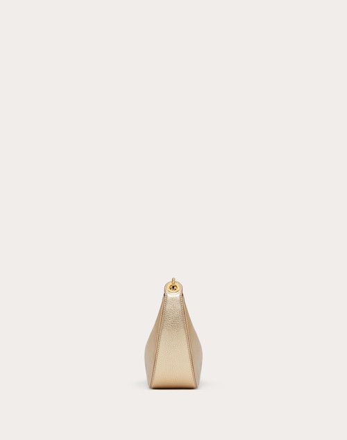 Red Valentino MINI HOBO VLOGO MOON BAG IN VITELLO GRANATO METALLIZZATO CON CATENA 2025
