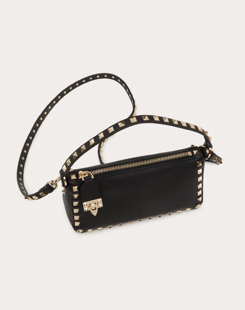 Red Valentino BORSA PICCOLA A TRACOLLA ROCKSTUD IN VITELLO GRANATO Qualità