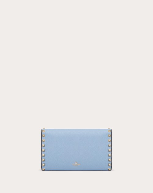 Red Valentino PORTAFOGLIO CON CATENA ROCKSTUD IN VITELLO GRANATO Pezzi Unici