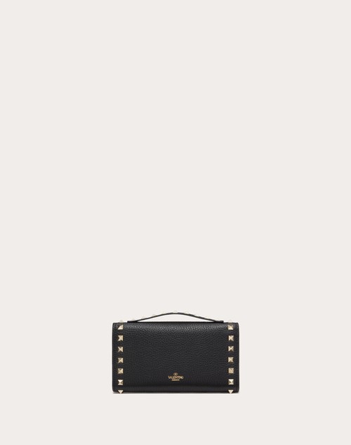 Red Valentino PORTAFOGLIO CON CATENA ROCKSTUD IN VITELLO GRANATO Soddisfazione Garantita