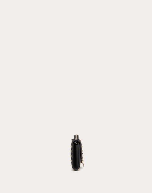 Red Valentino PORTAFOGLIO CON CATENA ROCKSTUD IN VITELLO GRANATO Soddisfazione Garantita
