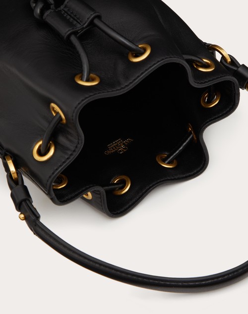Red Valentino MINI BORSA A SECCHIELLO VLOGO SIGNATURE IN NAPPA Fino Al -60%