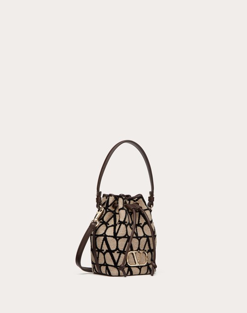 Red Valentino MINI BORSA A SECCHIELLO VLOGO SIGNATURE IN TOILE ICONOGRAPHE Shopping Online