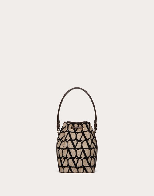 Red Valentino MINI BORSA A SECCHIELLO VLOGO SIGNATURE IN TOILE ICONOGRAPHE Shopping Online