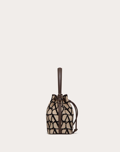 Red Valentino MINI BORSA A SECCHIELLO VLOGO SIGNATURE IN TOILE ICONOGRAPHE Shopping Online