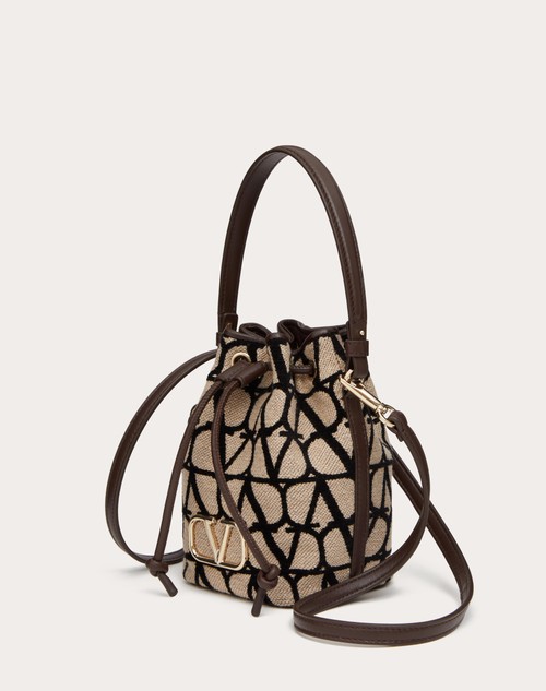 Red Valentino MINI BORSA A SECCHIELLO VLOGO SIGNATURE IN TOILE ICONOGRAPHE Shopping Online