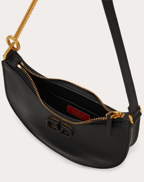Red Valentino MINI HOBO VLOGO SIGNATURE IN VITELLO GRANATO Sottocosto