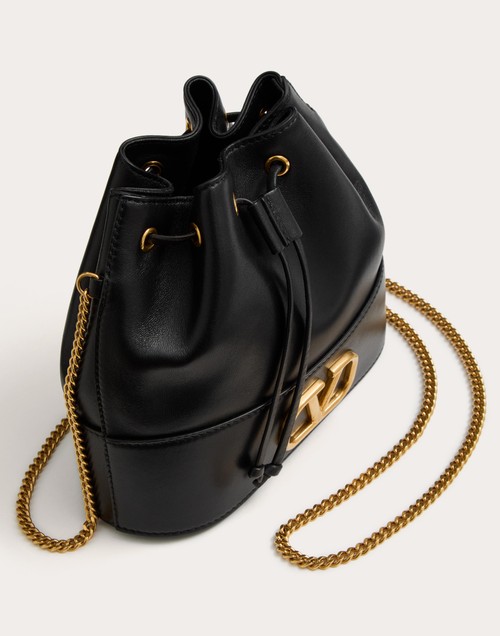 Red Valentino MINI SECCHIELLO CON CATENA VLOGO SIGNATURE IN NAPPA Novità