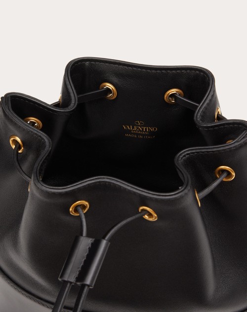 Red Valentino MINI SECCHIELLO CON CATENA VLOGO SIGNATURE IN NAPPA Presa