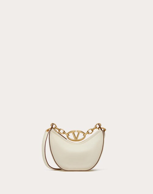 Red Valentino MINI HOBO VLOGO MOON BAG IN NAPPA CON CATENA Soddisfazione Garantita