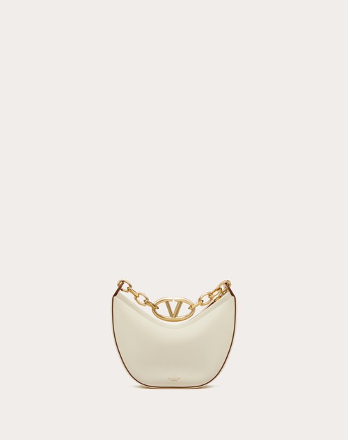 Red Valentino MINI HOBO VLOGO MOON BAG IN NAPPA CON CATENA Soddisfazione Garantita