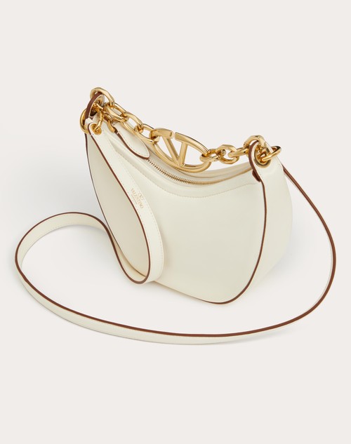 Red Valentino MINI HOBO VLOGO MOON BAG IN NAPPA CON CATENA Soddisfazione Garantita