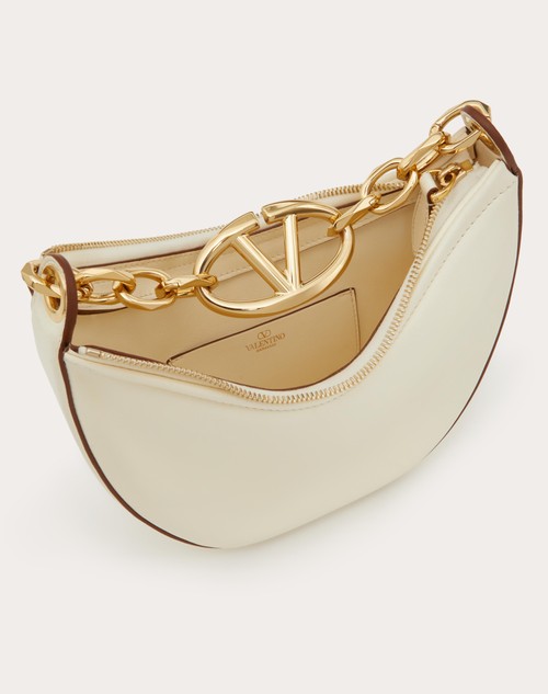 Red Valentino MINI HOBO VLOGO MOON BAG IN NAPPA CON CATENA Soddisfazione Garantita