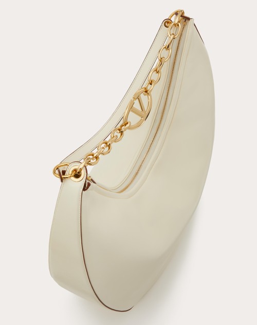 Red Valentino MAXI HOBO VLOGO MOON BAG IN NAPPA CON CATENA Convenienza